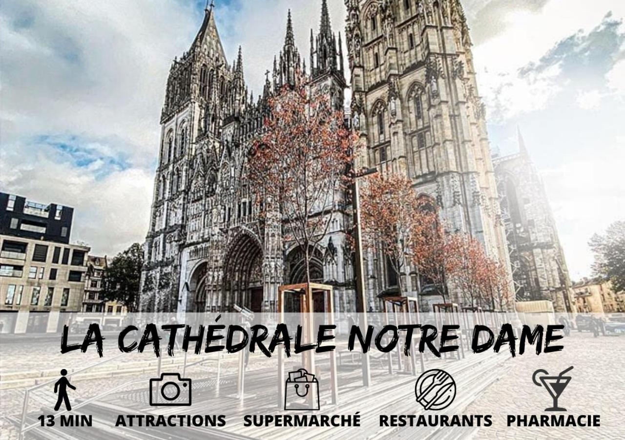 Cosy'Appart - La Cauchoise Apartment รูออง ภายนอก รูปภาพ