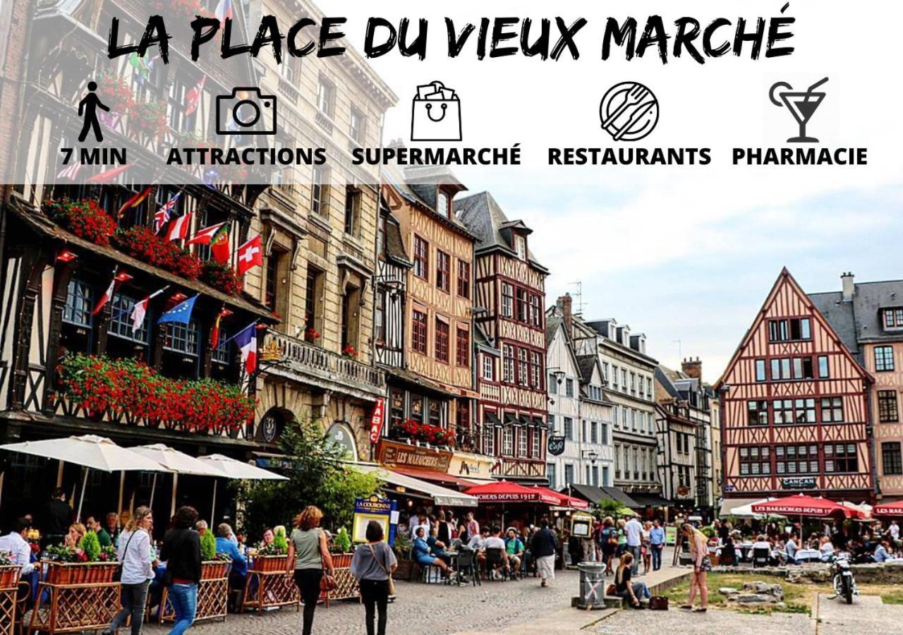 Cosy'Appart - La Cauchoise Apartment รูออง ภายนอก รูปภาพ